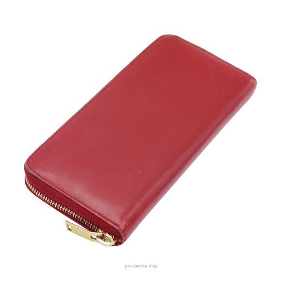 🔴 SLP Zip Long Wallet - Poppy Red Leather - Picture 3 of 10